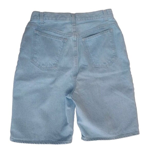 Vintage Ladies Hunt Club Denim Bermuda Shorts High Rise Light Wash Size 12T - Picture 7 of 7